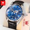 Star Zhang Zhilin respalda a los fabricantes de relojes de la marca Oli, venta al por mayor de reloj de cuarzo de calendario único para hombre, reloj para hombre