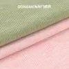 260g Tecido Malha Canelada 2x2 com Fio Yunrou Poliéster Rayon Alta Elasticidade Macio Respirável Tecido para Camiseta de Base Colete