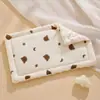 Almofada para Bebê Recém-Nascido Almofada de Feijão Musselina Bebê Calmante Lado para Dormir Almofada de Costas Crianças 0-6-12 Meses Almofada
