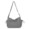 Bolsa Transversal Feminina de Nylon Nova para Primavera Transfronteiriça Bolsa de Ombro de Grande Capacidade para o Trabalho Bolsa Escolar Literária para Estudante Bolsa de Viagem
