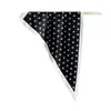 Pañuelo Decorativo Versátil Estampado de Lunares Simple Japonés y Coreano, Pañuelo Triangular de Exportación, Pañuelo Triangular de Sarga, Pañuelo de Seda, Lo Más Vendido de Shein