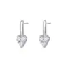 Pendientes de botón de plata 925 de lujo ligero con tres diamantes para mujer, sencillos y elegantes, estilo nicho ins, pendientes tachonados de circonita, joyería de plata versátil