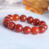 Pulsera de Ágata Escama de Dragón Pulsera de Ágata Roja Natural Venta al por Mayor Joyería de Verano Estilo Étnico Mismo Estilo Douyin Xiaohongshu