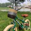 Cesta de bicicleta de imitación de ratán, cesta de mano para juguetes, cesta de almacenamiento, cesta de plástico lavable para niños, cesta de coche, cesta de mano