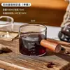 Café de Vidrio Pequeño Leche Mango de Madera Jarra de Leche Mini Condimento Salsa Condimento Herramienta Concentrada Báscula de Extracción Taza Medidora