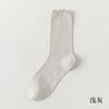 Calcetines Apilados Calcetines de Media Caña para Niños Verano Malla Fina Algodón Puro Sin Costuras Calcetines de Luna Verano Encaje Auricularia Calcetines de Hielo