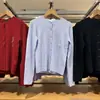 Cardigã de tricô feminino novo estilo outono e inverno 26, com gola redonda, mangas compridas e adequado para usar como jaqueta de ar condicionado, estilo 488288