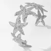 Pulsera Única de Estrella de Mar con Encanto Transfronterizo Europeo y Americano, Pulsera Creativa con Elementos Marinos, Artesanía Exquisita, Joyería de Mano de Lujo
