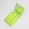 Set de Pinceles de Maquillaje Portátil con Espejo, Pincel Multifuncional para Sombras de Ojos, Pincel para Polvos, Pincel para Rubor, Pincel de Maquillaje para Viaje, Pincel de Maquillaje Cangzhou