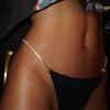 Corrente de corpo com strass mais vendida na Amazon Festa em boate Sexy G-string Acessórios de biquíni corrente de corpo