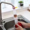 Chuveirinho Antirrespingo para Torneira, Filtro de Água Extensível para Cozinha, Rotativo com Pedra Maifan, Economia de Água e Filtragem para Uso Doméstico