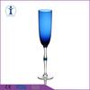 Copa de vino dulce de color creativo, copa de cristal sin plomo de 200 ml, copa de champán azul