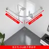 Juego de Cortina de Ducha para Baño Sin Taladro Curva de Tela Baño Inodoro Engrosada Cortina de Puerta Cortina Divisoria Cortina de Ducha Mayoreo