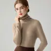 Comercio exterior transfronterizo otoño e invierno ropa de alta gama lista para usar tops, elegante y adecuado para ir al trabajo, estilo nuevo con cuello superpuesto, jersey liso para mujer, clásico