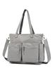 Bolsa Tote Casual de Tela de Nailon de Gran Capacidad, Bolso de Hombro Único para Axila, Bolso de Mano, Estilo Japonés y Coreano, Moderno, Multifuncional, Bandolera
