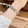 Correa de Metal Ajustable para Reloj con Incrustaciones de Diamantes Redondos Adecuada para Apple 10 S11 Huawei Fit4 Gt5 Xiaomi Correa de Reloj para Pulsera