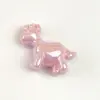 Acrílico UV Color Real Chapado Pony DIY Cadena para Teléfono Móvil Bolso Colgante Material con Cuentas Accesorios de Joyería Cuentas con Agujero Recto