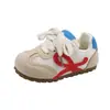 Zapatillas retro estilo coreano para niños, colección primavera/verano 2026, unisex, suela suave, transpirables, versátiles, zapatillas de moda con velcro