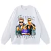 Camiseta Oversized Estampada Transfronteiriça Sem Manga Tendência Marca Rapper Manga Curta Manga Longa Masculina e Feminina Estilo Ins Manga Curta