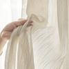 Cortina de Fio de Abeto Antiga Francesa Transparente e Impermeável Sala de Estar Fio Texturizado Fio de Algodão Linho Quarto Fio de Sentido Avançado
