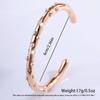 Pulsera de Acero Inoxidable, Pulsera Abierta en Forma de C con Perla para Mujer, Lujo Ligero, Estilo Europeo y Americano, No se Desvanece, Adecuada para Bañarse