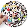 50 adesivos originais de panda de desenho animado transfronteiriços, grafite de animal fofo, à prova d'água, decorativo, livro de mão, adesivos pequenos de batata