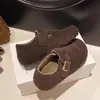 Zapatos Bochen de Felpa Nuevos Otoño/Invierno 2026 para Mujer Versátiles con Forro de Terciopelo Espeso Cómodos sin Cordones Cálidos de Algodón Mocasines