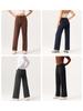 Pantalones de Yoga para Mujer Color Nude Pantalones de Fitness Finos Sueltos Pierna Ancha Alta Elasticidad Transpirables No Ajustados Pantalones Deportivos Casuales