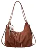 Bolso Retro de Gamuza de Gran Capacidad para Mujer 2026 Nuevo Otoño Invierno Bolso Cruzado Casual Estilo Coreano Multiusos de un Solo Hombro para Viajar al Trabajo