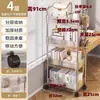 Carrinho Pequeno para Dormitório Prateleira de Armazenamento Acrílica ao Lado da Cama para Cosméticos, Lanches, Livros, Organização de Mesa e Banheiro