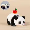 Novos Blocos de Construção de Panda para Crianças, Blocos de Construção de Partículas Micro em Formato de Flor, Brinquedos Educativos de Montagem, Brinquedos de Presente Venda por Atacado