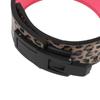 Cinturón de Belleza Fitness para Mujer con Estampado de Leopardo para Sentadilla Peso Muerto Entrenamiento de Empuje Brillante Protectores de Cinturón Fibra Superior Hebilla Rápida Cinturón Sello de Cintura