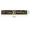 2026 Nueva Serie de Letras Coloridas de Amazon Banner de Cumpleaños Tela de Fondo de Cumpleaños Decoraciones Tela Colgante para Jardín