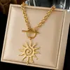 Collar en Capas de Moda Estilo Commuter, Cadena de Acero Inoxidable Chapada en Oro, Cadena para Clavícula, Gota de Agua con Forma de Corazón, Collar Multicapa Incrustado con Diamantes