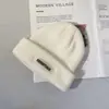 Chapéu de Frio Masculino de Inverno Quente Gorro de Tricô Comércio Exterior Street Versátil Chapéu de Lã Tricotado Chapéu Melão Chapéu de Moda para Exterior para Mulheres