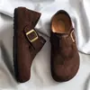 Nuevos zapatos Birkenstock de moda casual para aumentar la altura para todas las estaciones, cómodos, transpirables, de suela suave, superficie suave, zapatos para el día a día para hombres