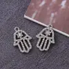 Anillo de aleación de moda creativa con diamantes completos, joya, colgante, accesorios para collar, pulsera, pendientes DIY, venta al por mayor