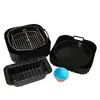 Set de Bandeja de Silicona para Hornear y Rejilla para Cocinar al Vapor para Freidora de Aire Transfronteriza Cosori, Bandeja para Hornear Antiadherente Resistente a Altas Temperaturas y Rejilla para Cocinar al Vapor