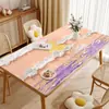 Jogos Americanos de Mesa com Estampa de Plantas e Flores, à Prova de Óleo, Impermeáveis, Resistentes ao Calor, Luxo Leve, Sensação de Alta Qualidade, Toalhas de Mesa Laváveis, Jogos Americanos Modelo Novo 2025