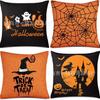 Capa de Almofada Halloween Novo Produto Transfronteiriço Capa de Almofada Engraçada Festa de Halloween Amazon Capa de Almofada Decorativa para Sofá