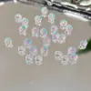 Nuevos Pendientes de Tachuela DIY de Zirconia Brillante con Forma de Medusa de Agua de Colores, Tendencia en Xiaohongshu