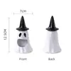 Taza de vela de cerámica personalizada para Halloween decoración de calabaza adorno navideño portavelas hueco peculiar y único