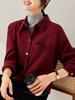 Camisa elegante de manga larga estilo Hong Kong para mujer, primavera y otoño 2024, nueva camisa informal estilo Joker elegante de estilo coreano