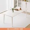 Mesa de Jantar e Cadeiras em Ardósia Nórdica Moderna Retangular Pequeno Apartamento Luxo Leve Mesa de Jantar para Casa Minimalista Branco Puro Preto Puro