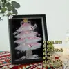Navidad Nuevo Árbol de Navidad Grava Cristal Marco de Fotos Paquete de Materiales DIY Producción Creativa Adornos de Escritorio para Novia