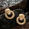 Pendientes exagerados con atmósfera europea y americana, superventas en Amazon, pendientes de moda con personalidad geométrica, protección ambiental, venta directa.