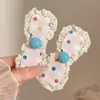 Parche de flequillo de dibujos animados para mujer, parche mágico para el cabello para la frente y la nuca, parche mágico tejido, parche de cabello dulce y a la moda