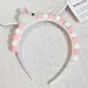 2025 Nuevos Accesorios para el Cabello para Niños al por Mayor Tela de Color Puro Aros para el Cabello para Niños Diademas Simples y Dulces de Otoño e Invierno