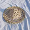 Sombrero de danza tejido de bambú para niños, accesorio de danza étnica Dai, sombrero cuadrado para baile de adultos, estilo antiguo de paja para actuación de danza Dai