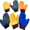 Guantes de Lavado de Autos de Felpa de Coral Engrosada con Pulgar de Pata de Oso, Guantes de Limpieza para Auto de Fibra al por Mayor, Pulgar con Guante, Fuertemente Absorbentes, Fáciles de Limpiar